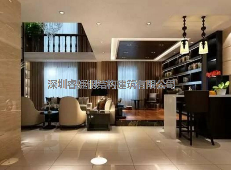 睿婕鋼結構裝修：260平米現(xiàn)代簡約別墅，黑白色調一樣出眾(圖1)