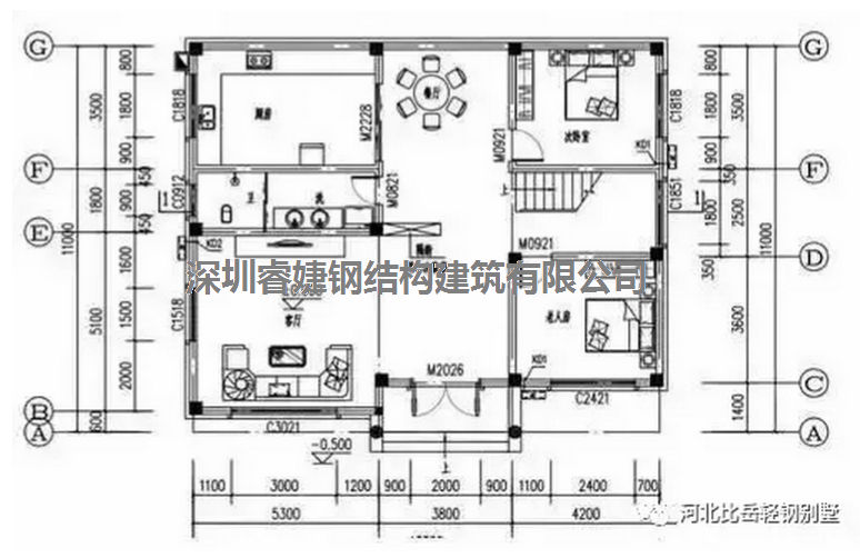 農(nóng)村自建別墅兩層13.3米X11米,帶平面設計圖,拿走不謝(圖2) 農(nóng)村自建別墅兩層13.3米X11米,帶平面設計圖,拿走不謝(圖2)
