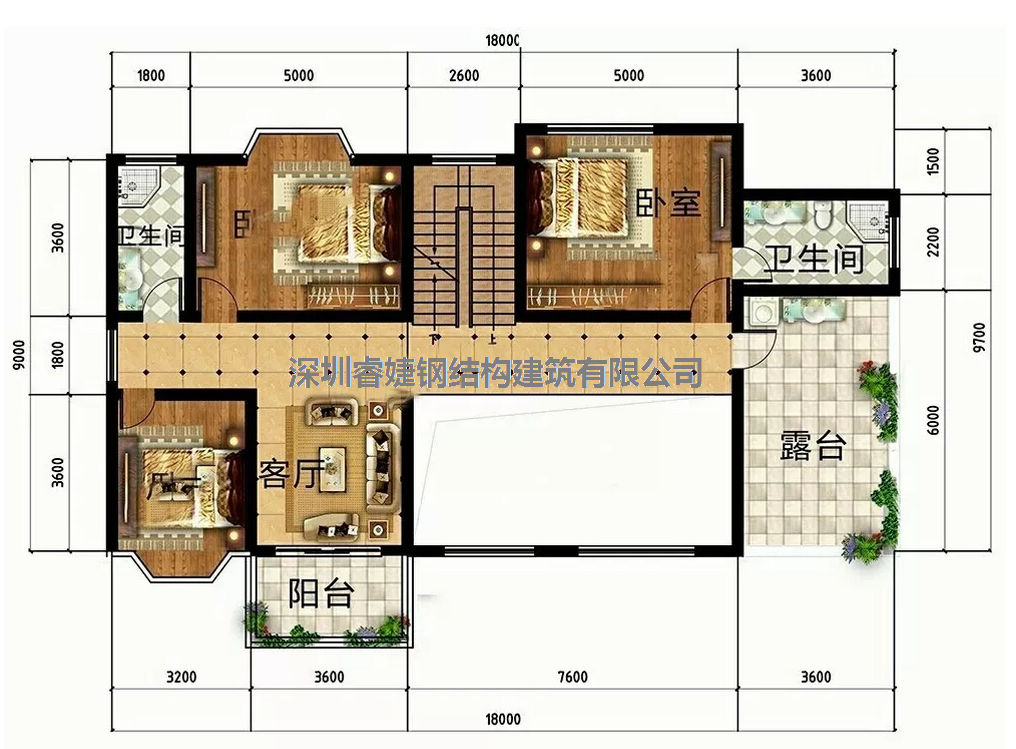 推薦一套:帶柴火房和車庫的鋼結(jié)構(gòu)別墅,美觀又實(shí)用(圖3) 推薦一套:帶柴火房和車庫的鋼結(jié)構(gòu)別墅,美觀又實(shí)用(圖3)