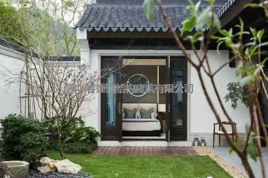 新中式庭院的設(shè)計(jì)太棒了，這就是中國(guó)幾千年文化的力量，越來(lái)越受(圖1)