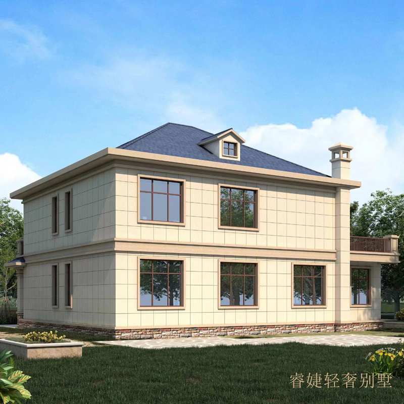 農(nóng)村42萬(wàn)二層自建別墅設(shè)計(jì)圖，占地120平米左右，戶型極好(圖3)